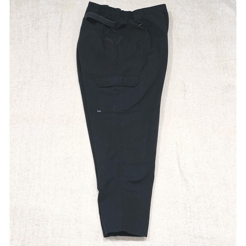 5.11 Tactical Mens Regular Fit Taclite Pro Ripstop Cargo Pants 44x32 Black 74273 - Picture 3 of 9